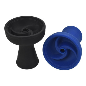 Vente en gros de bols à <span class=keywords><strong>chicha</strong></span> en silicone de 80 mm de diamètre |   Pot à <span class=keywords><strong>chicha</strong></span> triple vortex résistant aux hautes températures, en vrac, YunAng OEM - Product Image 1