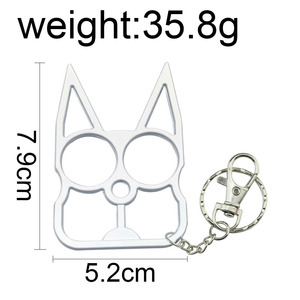 Hot bán <span class=keywords><strong>mini</strong></span> Kim Loại đa chức năng <span class=keywords><strong>keychain</strong></span> an toàn Nụ cười Mèo Tai mở chai cờ lê phá vỡ cửa sổ Keyring công cụ - Product Image 3