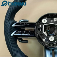 Volant de voiture en cuir synthétique suède, fourni par l'usine, pour Mercedes-Benz W212 W213 W222 W204 W205 GLA GLB GLC GLE AMGC E S G-Class