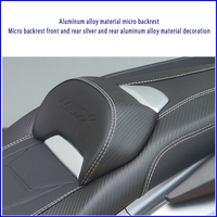 Coussin de siège de moto FOMOKER NS150GX en cuir et plastique, construction en aluminium, mousse à haute résilience, design antidérapant modifié