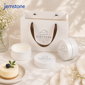 Custom Logo Paper Tube Cylinder Packaging for Round Cheese <b>Cake</b> <b>Box</b> <b>Gift</b> Set Sweets Recyclable Materials Kraft Cardboard Tube - Product Image 1