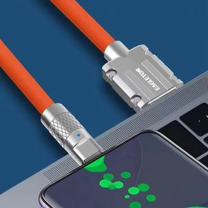 Chất lượng cao nhanh chóng phí cáp điện thoại di động sạc cáp dữ liệu Silicone lỏng cảm thấy USB-C nhanh đa sạc cáp - Product Image 4