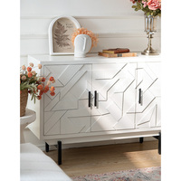Meuble de rangement en bois massif de style nordique moderne simple, armoires de rangement blanches cintrées, meubles de maison pour le salon, entrée