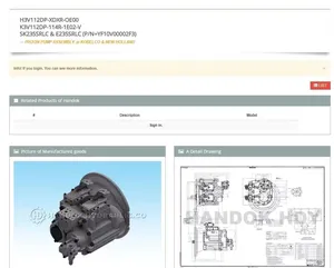 YF10V00002F2 K3V112DP-114R-1E02SK235SRLC-1ES SK235SR-1ES HYDRAULIC <b>PUMP</b> <b>Parts</b> - Product Image 1