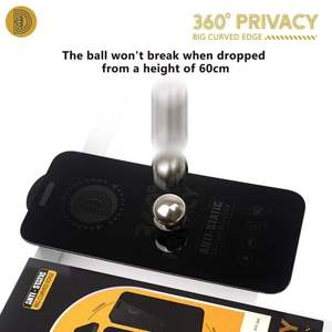 ฟิล์มป้องกันคนแอบมอง360องศากระจกนิรภัยกันรอยสำหรับ <span class=keywords><strong>iPhone</strong></span> 17 16 15 14 13 12 11 PRO MAX - Product Image 4