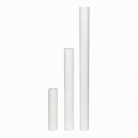 Élément filtrant à rainures en PP personnalisé DM, réservoir sous pression 30L/H 28x60x762mm, léger 0,36kg, traitement de l'eau