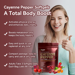 Complément alimentaire en gélules molles de capsaïcine naturelle OEM, complexe avancé pour le métabolisme avec extrait de piment pour un mode de vie actif - Product Image 6
