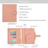 Meilleur Vendeur Hongbo – Organiseur de Budget A5 en Cuir Véritable Souple 32 Couleurs avec 6 Anneaux Dorés et Feuille Volante, Idéal comme Cadeau de Bureau