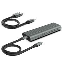 Casing SSD M.2 NVME, kandang USB C Gen2 10Gbps,PCIe M.2 MVME SSD gratis untuk SSD 2230 2242 2260 2280