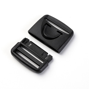 Plastic Buckle 32mm Black Adjustable <b>Snap</b> <b>Fastener</b> For Backpack Accessories - Product Image 1