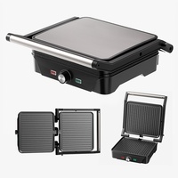 Grill électrique professionnel double contact RSC Wholesale Mini pour petit-déjeuner, sandwichs et paninis, modèle PG004