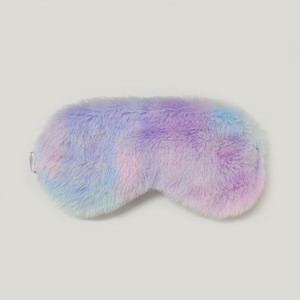 Masque de protection des yeux en peluche imitation soie Aron couleur bloquant la lumière confortable respirant sommeil en gros - Product Image 2