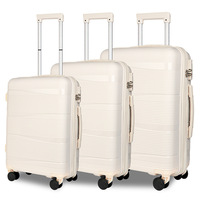 Equipaje PP expandible de alta calidad personalizado (solo maleta de 28 ", juego de 3 piezas, maleta con ruedas de 19, 23 y 27 pulgadas)
