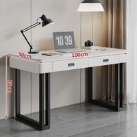 Table d'étude directe usine avec tiroirs et plateau en pierre frittée pour les devoirs des enfants, OEM ODM, pas cher, faible MOQ