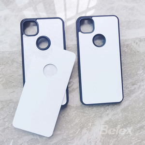Coque de téléphone à Sublimation 2D, couverture vierge pour <span class=keywords><strong>Google</strong></span> <span class=keywords><strong>Pixel</strong></span> <span class=keywords><strong>4A</strong></span> Transparent blanc noir - Product Image 2
