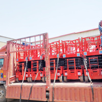 320kg 6m teleskopik katlanır elektrikli iskele taşınabilir güvenli özelleştirilebilir mobil hidrolik makaslı Platform
