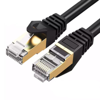 Kustomisasi 0.5-50m 26AWG 10Gbps 8p8c rj45 ftp sftp cat 7 kabel jaringan kabel lan cat7 kabel patch