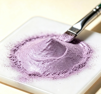 GUANZUN Flieder Make-up Aluminium-Glitzerpigment 36M Haltbarkeit Kosmetischer Schimmerpuder Gratis 1g Probe Lidschatten Highlighter