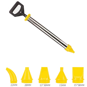 <span class=keywords><strong>Pistolet</strong></span> <span class=keywords><strong>à</strong></span> <span class=keywords><strong>mortier</strong></span> manuel en acier inoxydable robuste avec 5 buses interchangeables <span class=keywords><strong>pour</strong></span> l'étanchéité des cadres de portes et fenêtres - Product Image 1