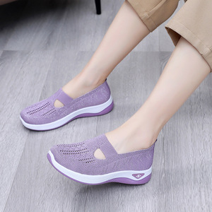 <span class=keywords><strong>Scarpe</strong></span> da <span class=keywords><strong>Donna</strong></span> Autunnali Traspiranti Leggere con Suola Morbida, Tomaia in Poliestere, Tacco Piatto, per Signore di Mezza Età e Anziane, <span class=keywords><strong>Taglie</strong></span> <span class=keywords><strong>Grandi</strong></span> - Product Image 3