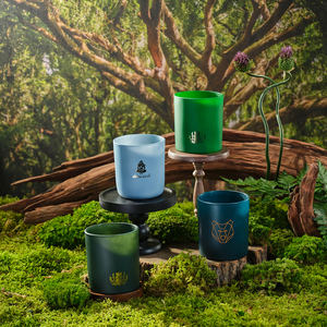 Barattolo di candela di colore opaco con coperchio di <span class=keywords><strong>vetro</strong></span> vuoto barattoli di candela di <span class=keywords><strong>vetro</strong></span> all'ingrosso di lusso - Product Image 4