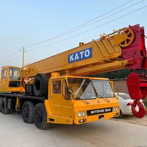 Grue de camion d'occasion 7/8/10/12/25/50/70/80/100 tonnes, grue de camion d'occasion Kato Tadano Nk500e à bras télescopique en quatre sections, équipement de levage - Product Image 1
