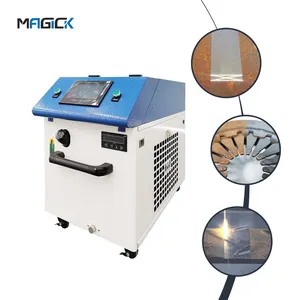 Máquina de limpeza a laser pulsada portátil para remoção de óleo de pintura de ferrugem, 1000w, 2000w