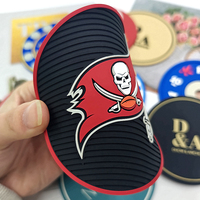 Sous-verres en PVC pour bar, sous-verres personnalisés en caoutchouc souple, cadeaux promotionnels, sous-verres pour tasses
