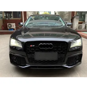 Car Bodikits Accessories RS8 Bumper With Grill Shovel For Audi S8 A8 Bumper High Quality BodyKit PP ABS Material 2015 2016 2017