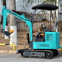 Livraison gratuite, mini-excavatrice multifonctionnelle chinoise bon marché de 1,8 tonne, excavatrice compacte à haute efficacité