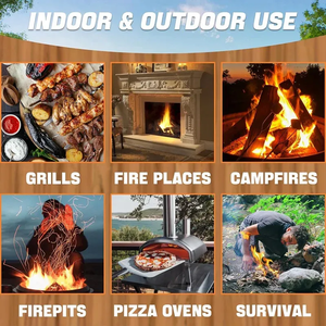 Accessoires de barbecue de camping Poêle à granulés de bois naturel longue durée et Tumbleweed Fire Tinder Grill Cheminée Starter Charcoal - Product Image 4