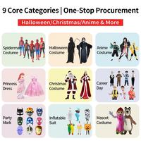 Yihaoyi Halloween Cosplay Costume Accessoires Ensembles Moelleux Fourrure Queue De Renard Porte-clés Pattes De Chat Gants et Loup Therian Masque Ensemble