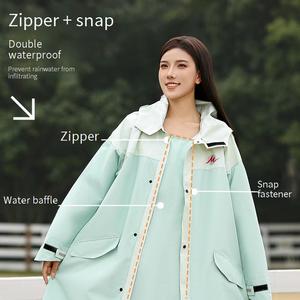 Impermeable Duradero para Adultos, Poncho de Lluvia Largo Reutilizable con Capucha, para Senderismo, <span class=keywords><strong>Ciclismo</strong></span>, Viajes al Aire Libre - Product Image 6
