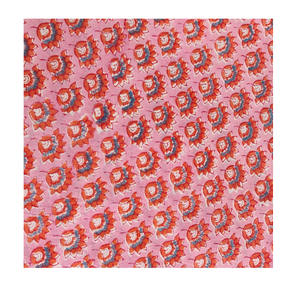 Tela de Algodón Estampada a Mano con Diseño Floral Indio, Material por Metros para Coser, Acolchar, Manualidades y Decoración del Hogar - Product Image 1