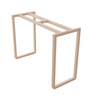 Pieds en métal en fonte au design moderne avec quincaillerie en acier inoxydable pour salle à manger, cuisine, armoire d'hôtel ou table basse