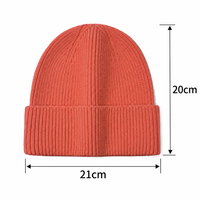 Bonnes affaires : Bonnets tricotés d'hiver sportifs, décontractés, unisexes, personnalisables, avec col pliable – Bonnets chauds d'hiver en maille mélangée