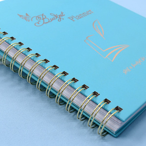 Miễn phí mẫu giá rẻ số lượng lớn tùy chỉnh vàng xoắn ốc ràng buộc A5 giấy bìa undated hàng tháng hàng tuần hàng ngày kế hoạch Tạp Chí máy tính xách tay in ấn - Product Image 4