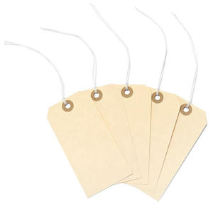 Étiquettes renforcées sur mesure pour fabricants, avec attaches métalliques pour les ventes de garage, les bagages, les vêtements et la bijouterie (pour l'étiquetage des prix) - Product Image 3