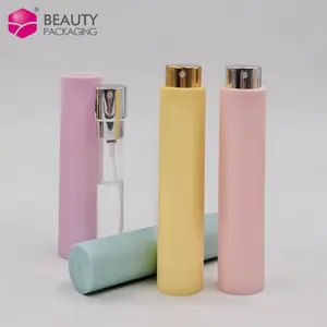Macaron Color Twist Up Spray Garrafa 8ml 10ml Portátil Refilável Perfume Atomizador Com Tubo De Vidro