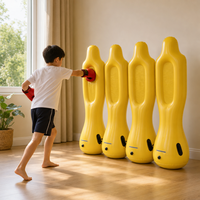 Kantong Tinju PVC untuk Anak-Anak, Kantong Tinju Isi Air, Isi Pasir Berat, Tahan Lama, Ramah Lingkungan, Peralatan Latihan untuk Remaja dan Anak-Anak 2kg
