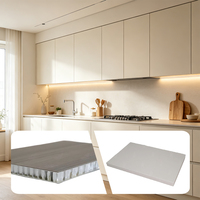 Panneau sandwich en aluminium alvéolé pour porte de meuble, multifonctionnel, à épaisseur personnalisée, léger, pour restaurant