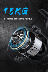 नई कताई फिशिंग रील 2000-7000 श्रृंखला अधिकतम ड्रैग 15 किलोग्राम सर्फकास्टिंग कताई रील साल्टवाटर जिगिंग रील्स - Product Image 3