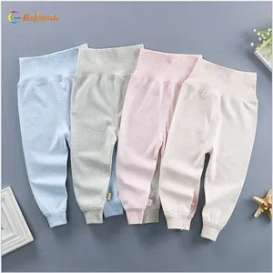 Quần Bảo Hộ Cạp Cao Cho Bé, Quần Cotton Một Màu, Phong Cách Mùa Xuân