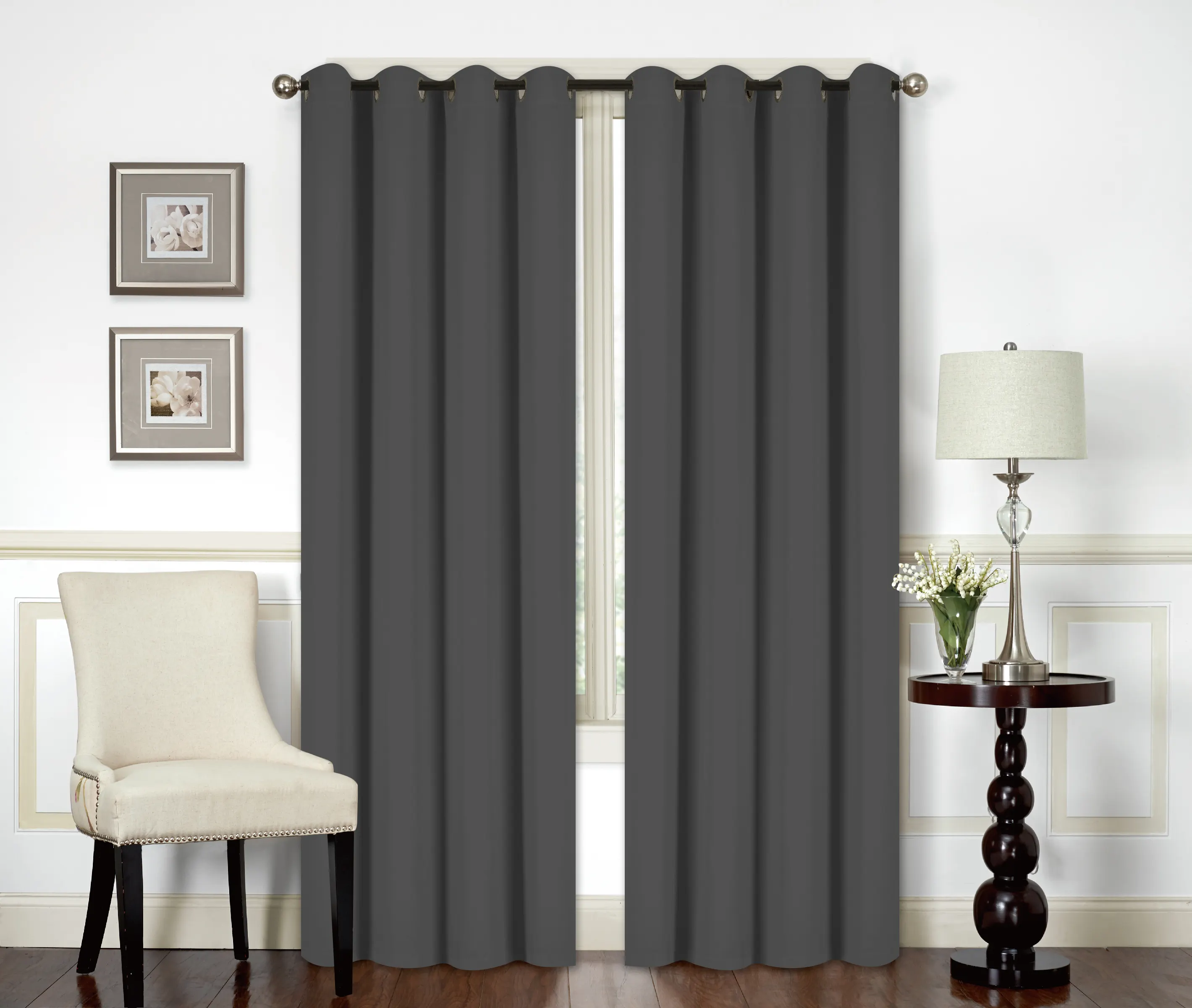 Factory Supply Ready Made Grommet Blackout Curtain cortinas For Bedroom the living room