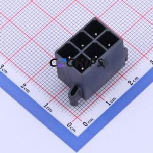 X5700WV-2x03-LPSW Wire-to-Board Pin Header Through hole Component (THT),P=5.7mm Connector 2x3P 5.7mm Through Hole 6P - Product Image 1