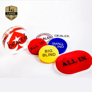 75mm Pro Dealer Button Casino Grade Acryl Poker Dealer Button