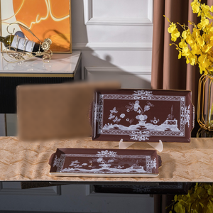 Ensemble de 2 assiettes carrées américaines les plus vendues - Nouveau design pour la vaisselle de mariage, cadeau de table - Product Image 3