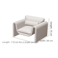 Nouvelle conception de mobilier commercial moderne, ensemble de canapés en tissu lin avec fauteuil et tables basses pour la réception d'entreprise