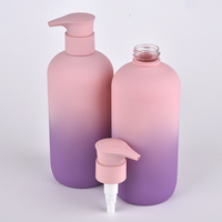Emballage de soins capillaires en plastique recyclé écologique en gros, flacon pompe pour lotion, flacon de shampoing 150 ml, logo personnalisé