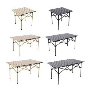 E-RIKE Nhiều Kích Cỡ Ultralight Dã Ngoại Bảng 150Kg Nhiệm Vụ Nặng Nề Rollable Kim Loại Cầm Tay Cắm Trại Gấp Bảng Cho Ngoài Trời - Product Image 1